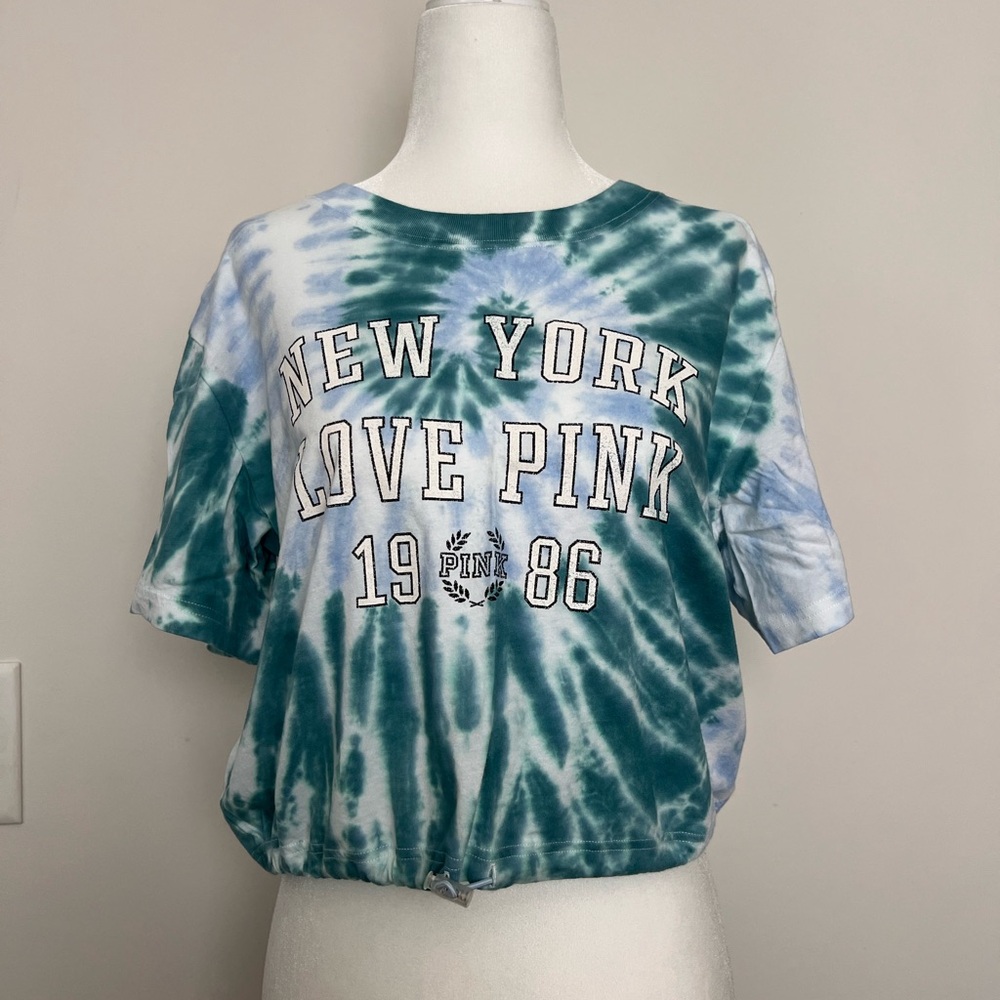 PINK Tie-Dye Crop Top